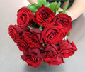 Dozen Short Stem Red Roses - 12 Rose Bouquet Auckland