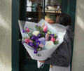 Skyreach Triumph Graduation Bouquet - Blue & White Flowers Auckland