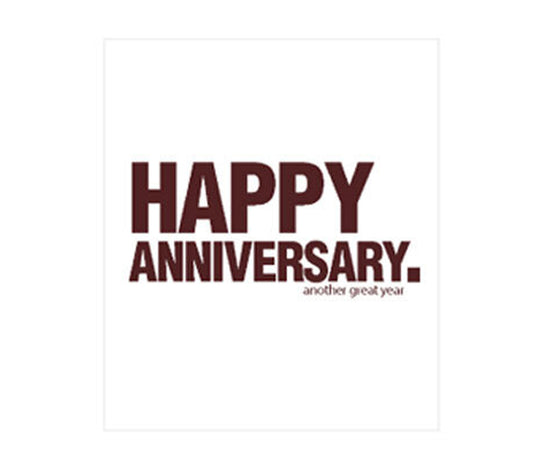 "HAPPY ANNIVERSARY. another great year" Gift Card