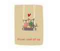 " From owl of us" Mini Gift Card