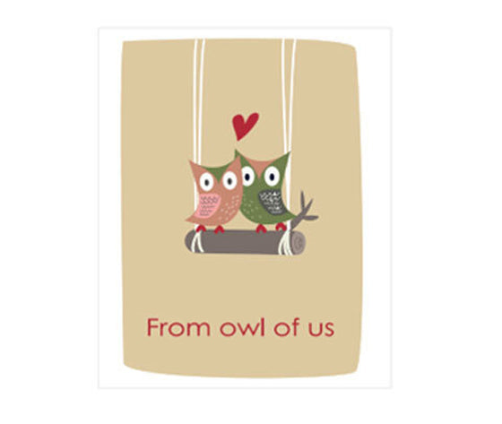 " From owl of us" Gift Card