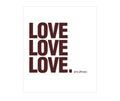 "LOVE LOVE LOVE  you always. mini Gift Card