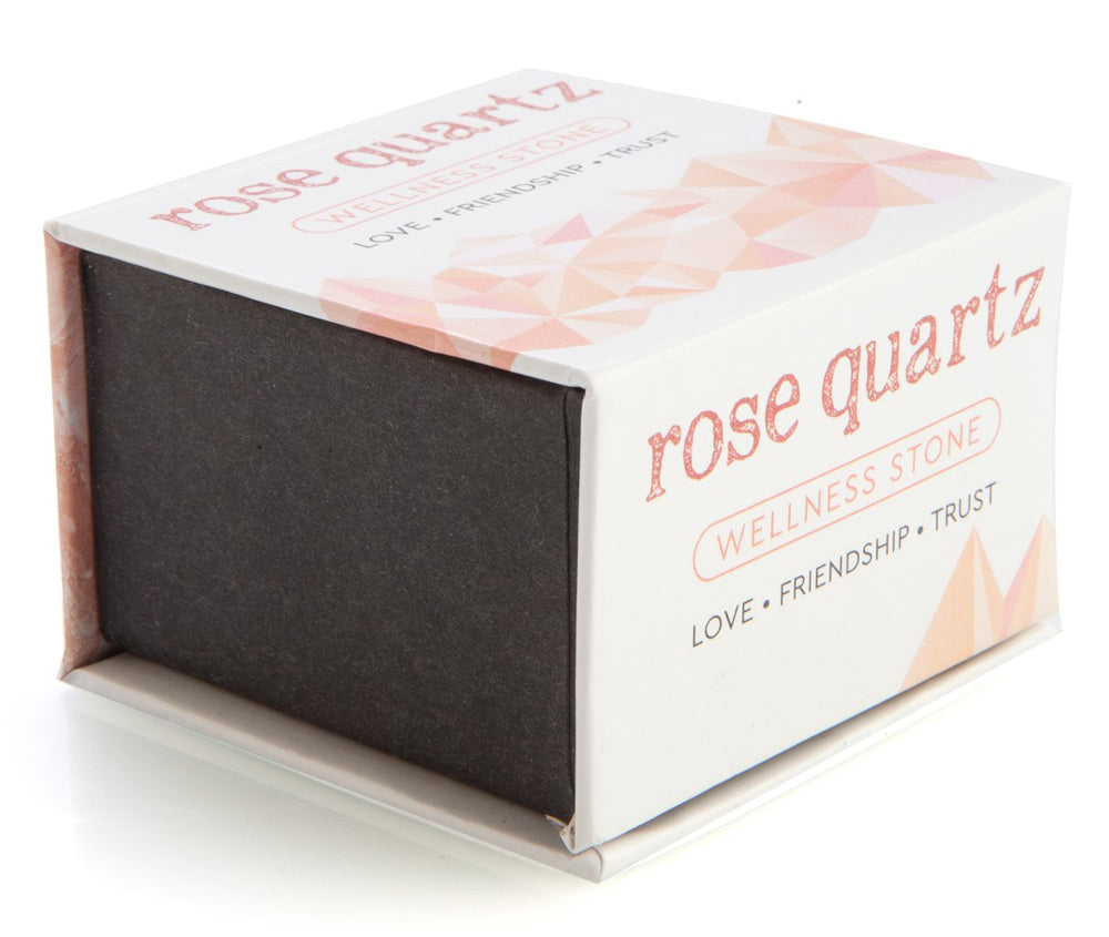 Raw Rose Quartz Wellness Stone Gift