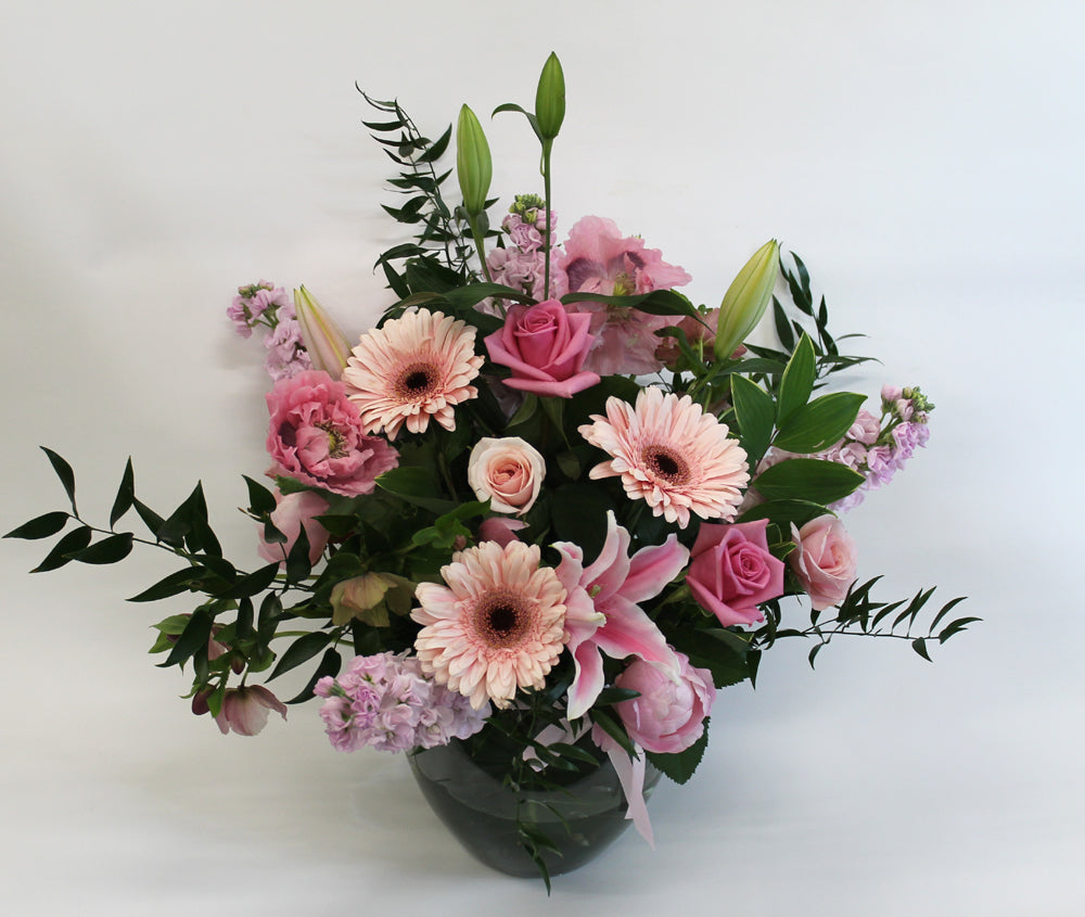 Pink Flowers In A Vase