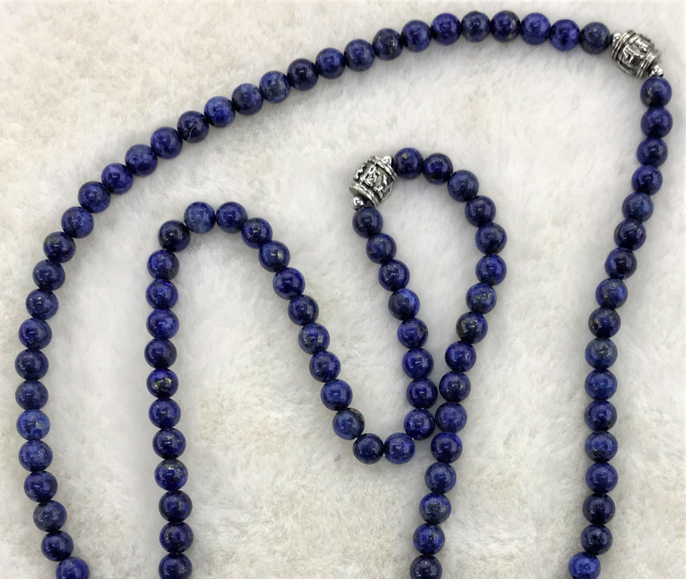 Lapis Lazuli Mala necklace- 108 Beads Gift